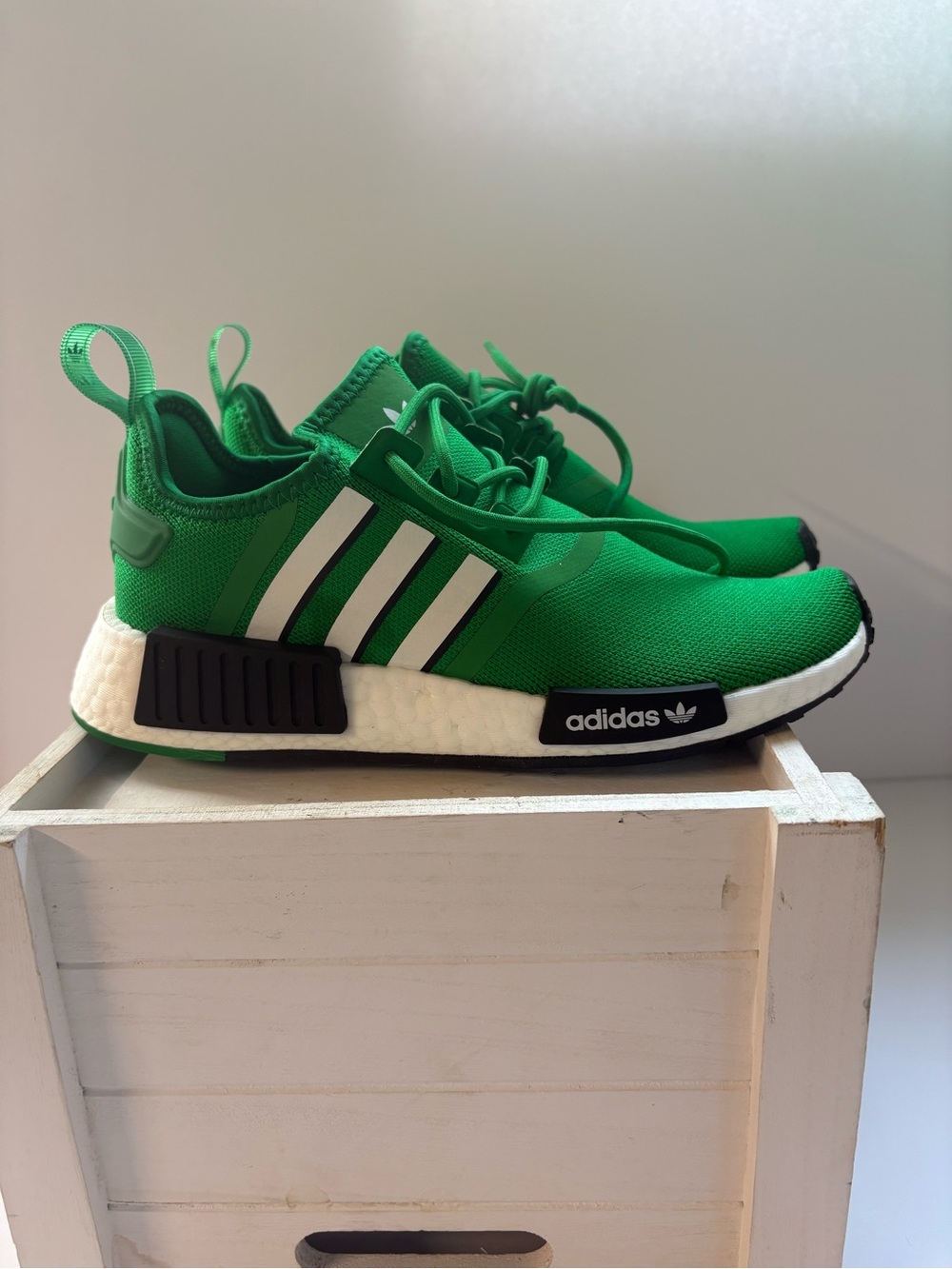 adidas Green and White NMD Casual Sneakers
